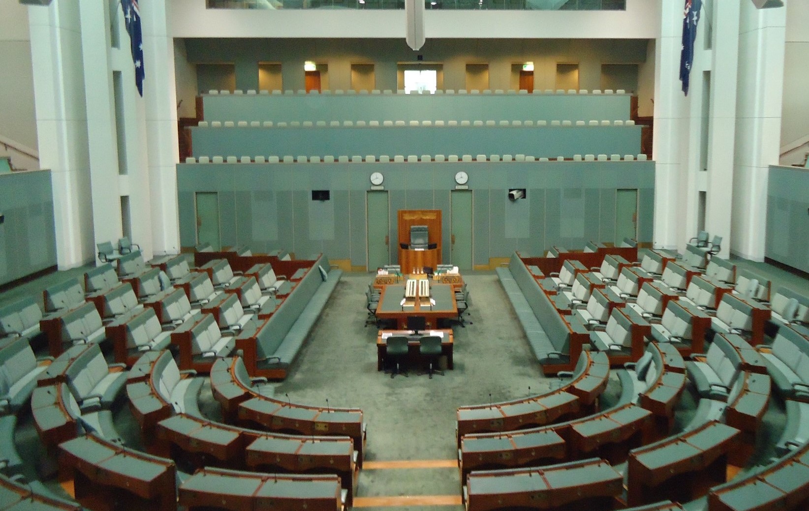 The House of Representatives in Australian Parliament House.