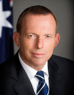 A portrait image showing former prime minister Tony Abbott.