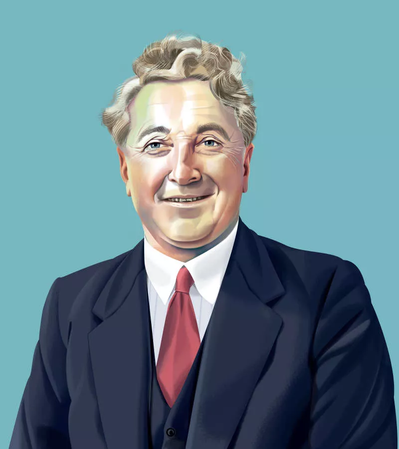 Nigel Buchanan's portrait of Joseph Lyons.