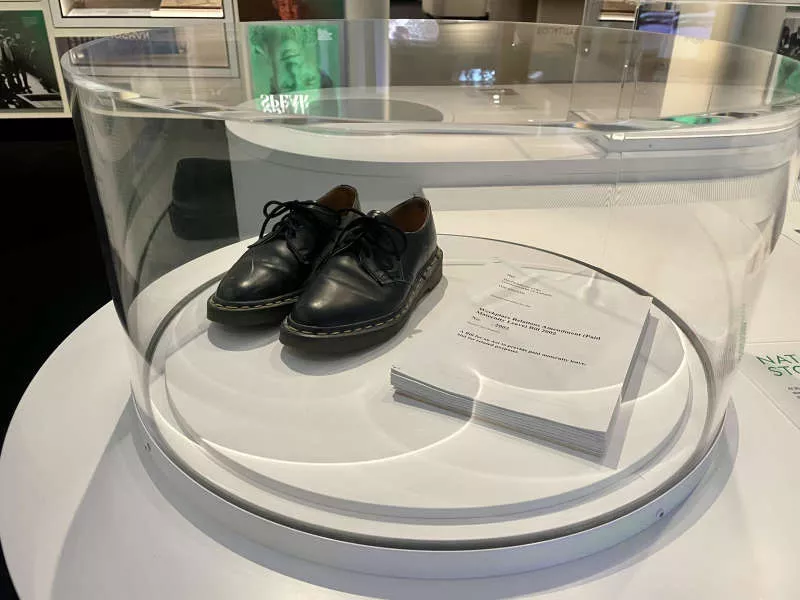 Doc Martens shoes owned by former politician Natasha Stott Despoja.