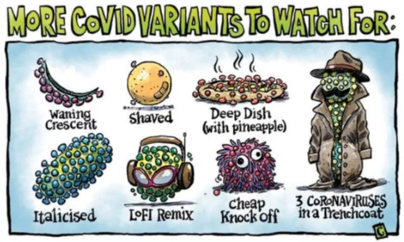 Covid varients cartoon Covid varients cartoon