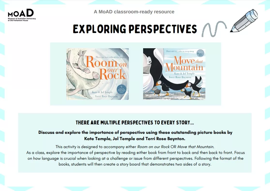 Exploring perspectives - activity sheet