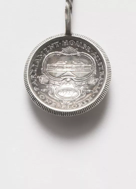 Photograph of a souvenir spoon