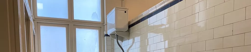 Inside the first toilets for women at Provisional Parliament House.