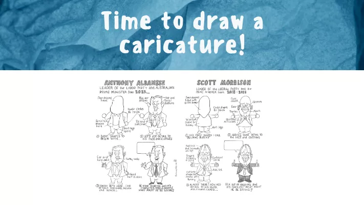Draw a caricature Draw a caricature