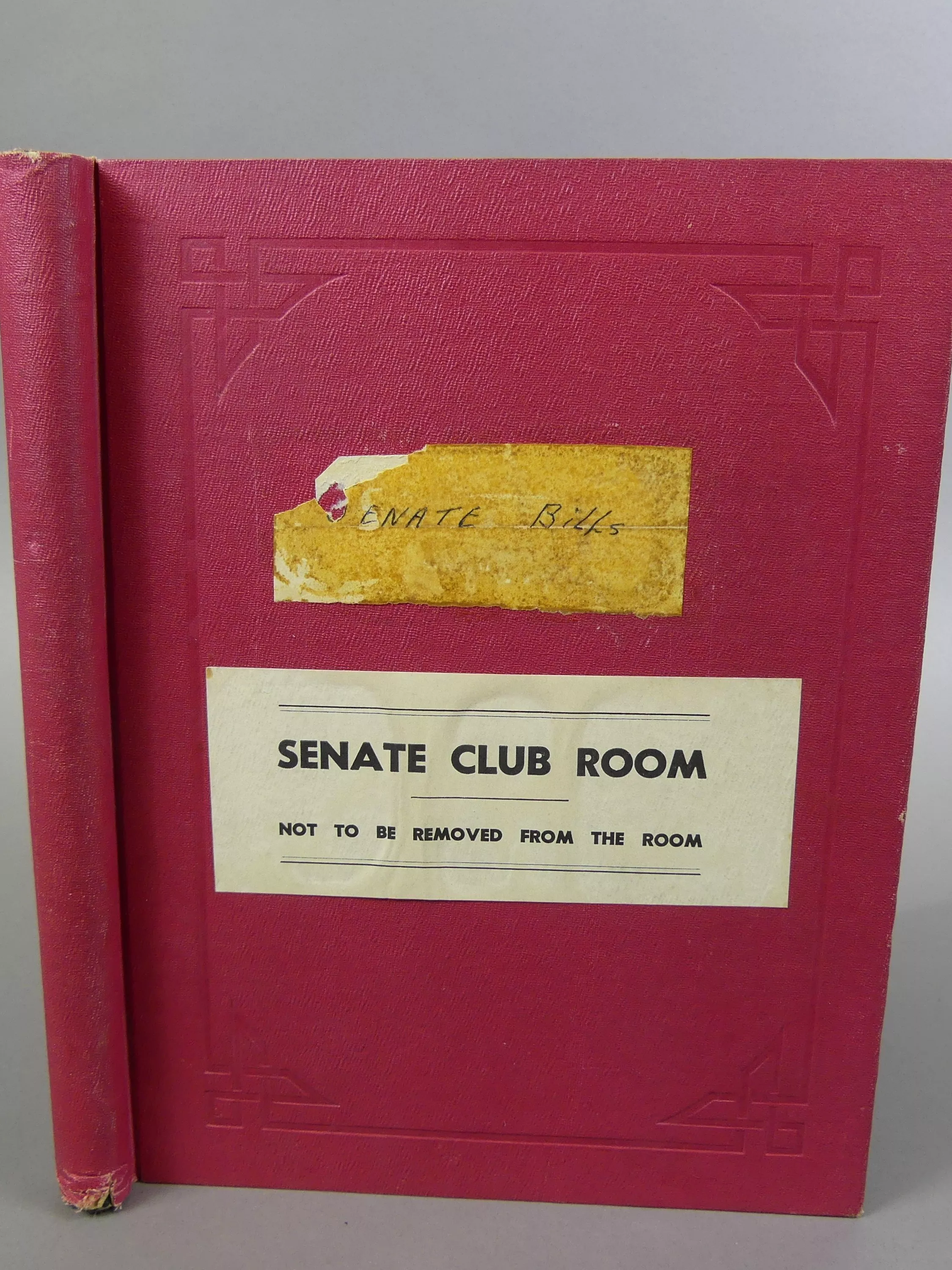 Senate Club Room Senate bills book Senate Club Room Senate bills book