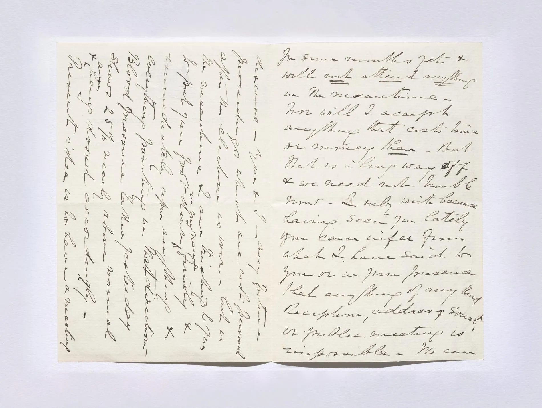A letter from Deakin to Williams, the handwriting is old fashioned and cursive.